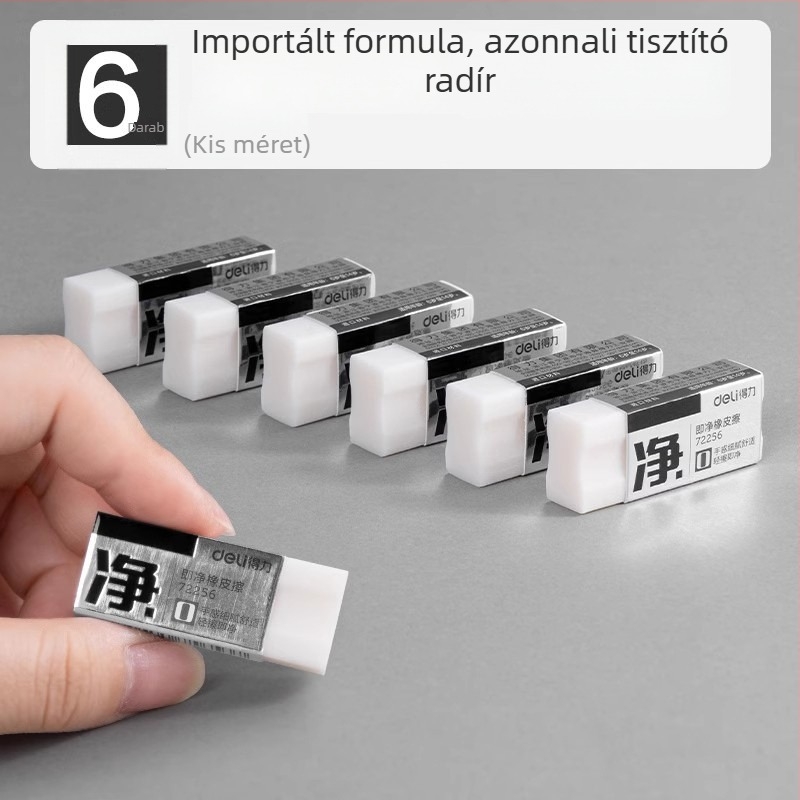 Deli radír 72256 - alacsony por-tartalmú, tiszta, nem hagy nyomot, elsősöknek és óvodásoknak
