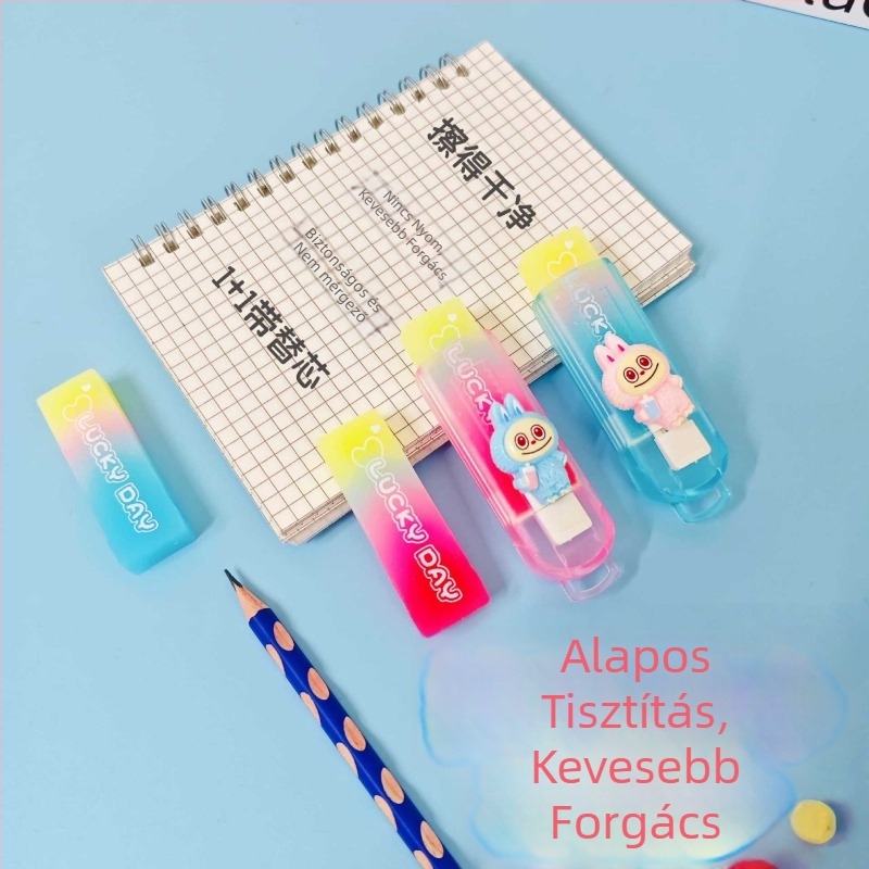Rover kihúzható radír gyerekeknek, rajz- és művészeti felhasználásra, karikatúra dizájn