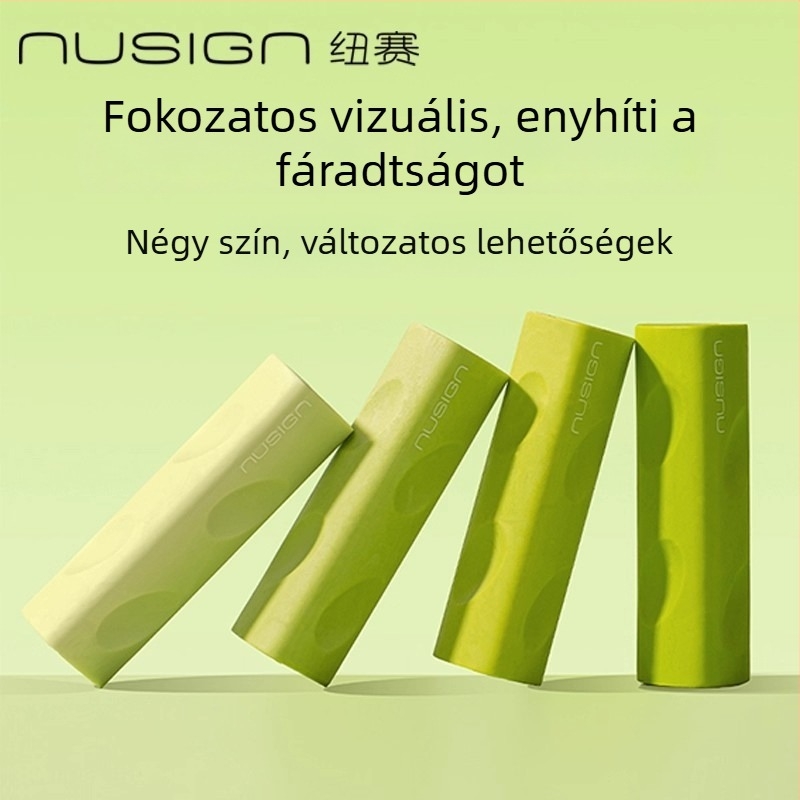 Deli Ns799 Zöld háromszög alakú radír, törmelékszívóval