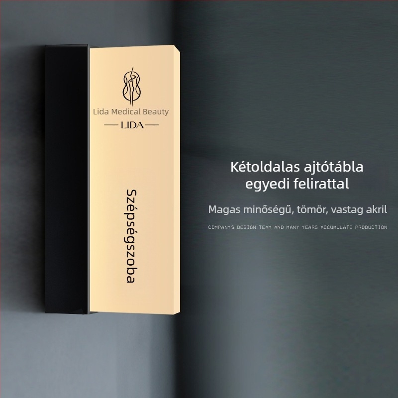 Bevásárlóközponti világító jelzőtáblák a biztonságos útvonalhoz: mosdó, kilépés, lift útmutató, ajtó- és helyiségszám táblák