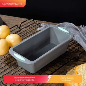 Szilikon kenyér és toast forma, négyszögletes torta forma, tapadásmentes, mini DIY konyhai eszköz
