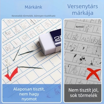 2B radír általános iskolások számára — tiszta, nem toxikus