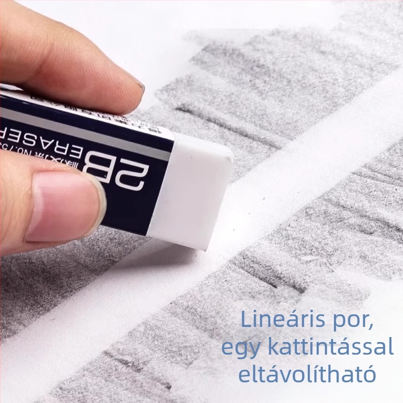 2B radír általános iskolások számára — tiszta, nem toxikus