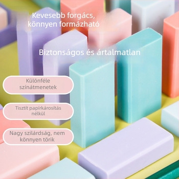 Rajzfilmszerű gradientű 4B radír, nyom nélkül – általános iskolásoknak