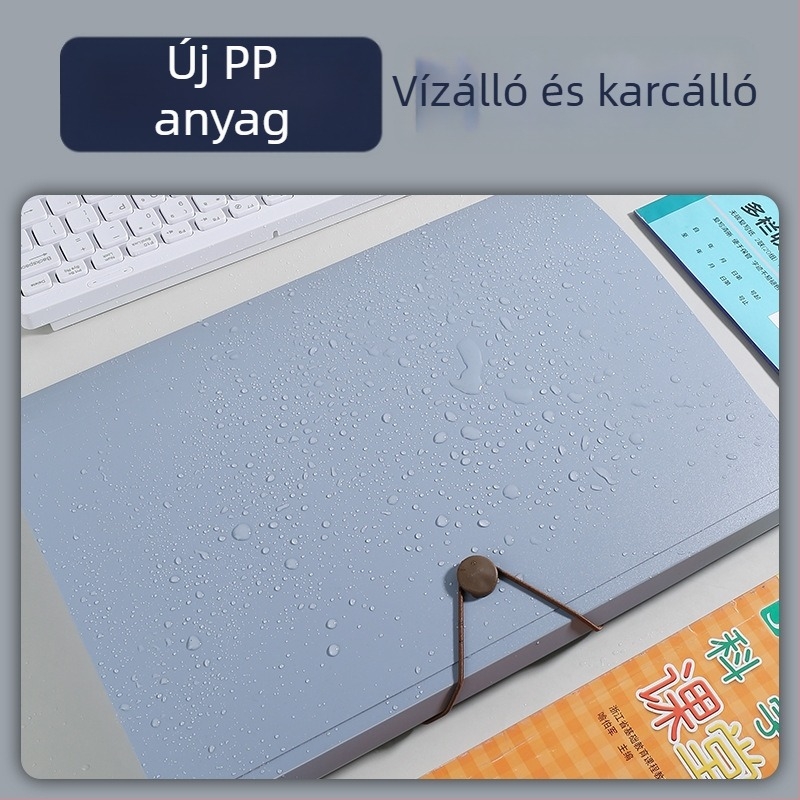 12 rekeszes üzleti dokumentum szervező PP vízálló, nagy kapacitású, B6/A4 méretekhez