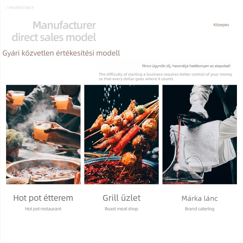 A5 melamintányér forró pothoz és grillhez, téglalap alakú, fekete, műanyag porcelán-imitáció, kereskedelmi használatra