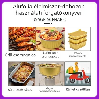 Egyszer használatos mini forró fazék állvány, alumínium tál és alkohollámpa
