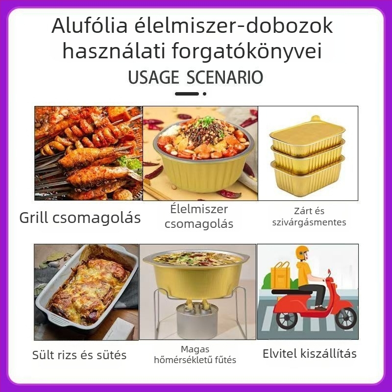 Egyszer használatos mini forró fazék állvány, alumínium tál és alkohollámpa