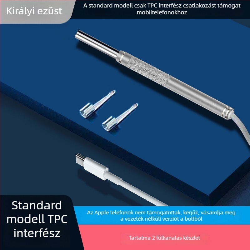 Fényes fültisztító vizuális eszköz, HD felbontású, intelligens, vezetékes vizuális rendszer