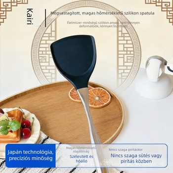 Kalari szilikon spatula rozsdamentes acél nyéllel, konyhai spatula, élelmiszer-minőség, hőálló, tapadásmentes