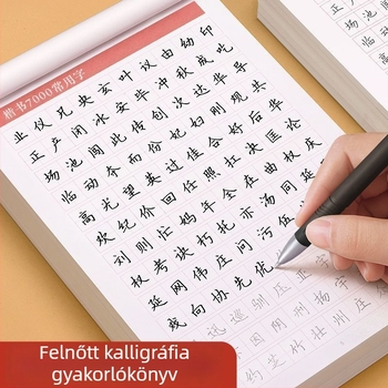 Kínai kalligráfia gyakorlókönyv – szabályos írásstílus gyakorlása, másolás felnőtteknek és diákoknak