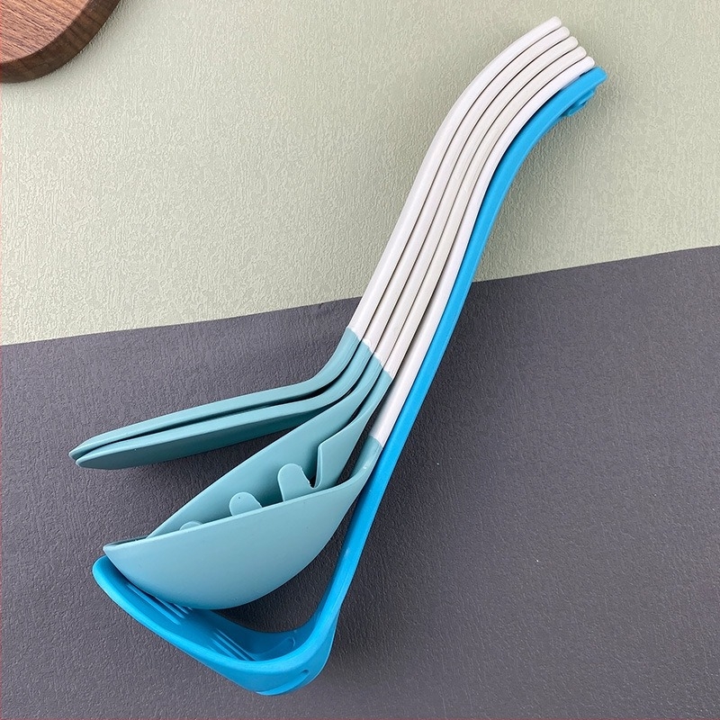 6 darabos szilikon spatula szett függőleges tárolóval, tapadásmentes, hőálló konyhai eszközök