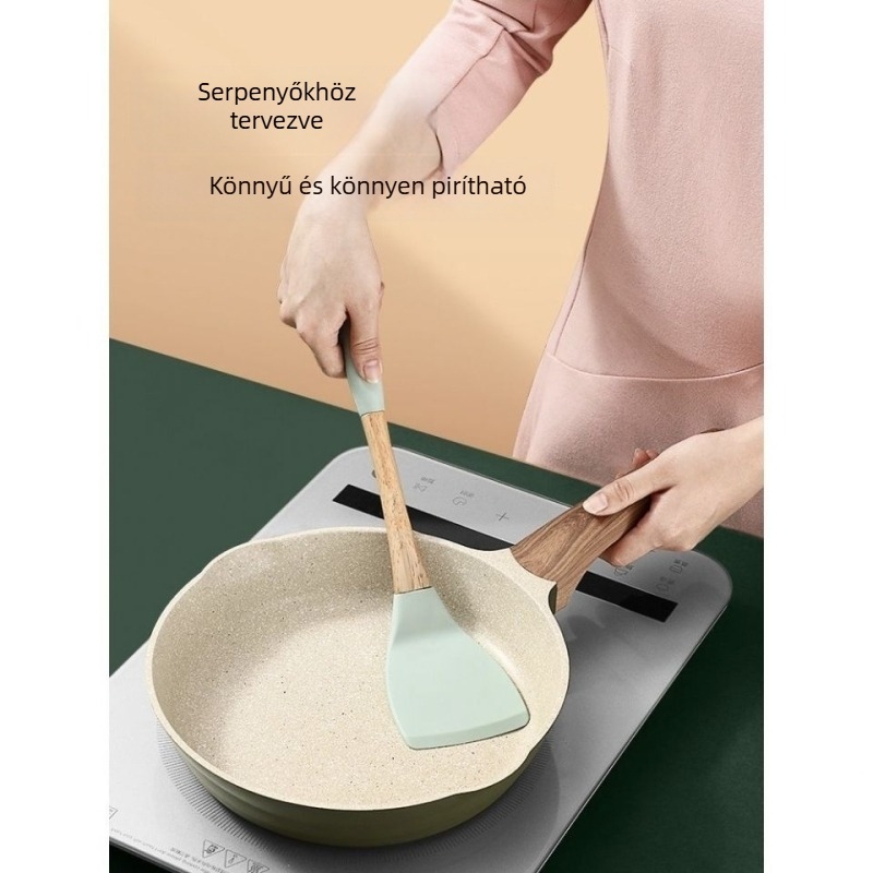 Szilikon spatula a sütéshez, tapadásmentes, edénybarát, hőálló konyhai eszköz