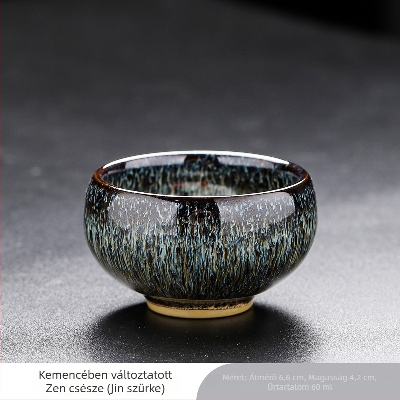 2023 új Jun Kiln Jianzhan kerámia teáscsésze készlet – Gongfu tea készlet, kis teáscsészék
