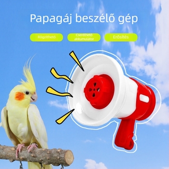 Papagáj beszélő gép — Madarak számára interaktív tanulóeszköz a kognitív fejlődéshez