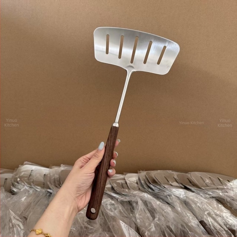 Dehaosheng 304 rozsdamentes acél hosszú halas spatula sütéshez és megfordításához – konyhai eszköz
