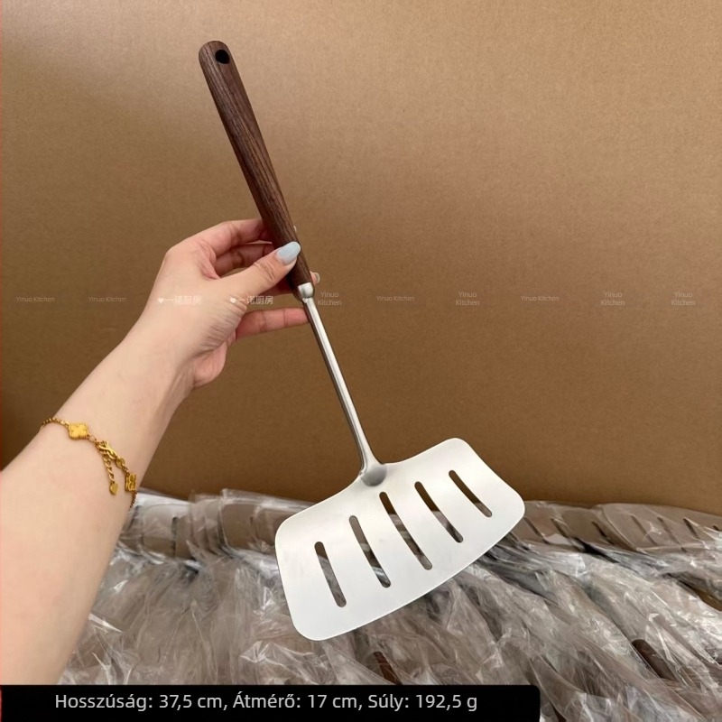 Dehaosheng 304 rozsdamentes acél hosszú halas spatula sütéshez és megfordításához – konyhai eszköz