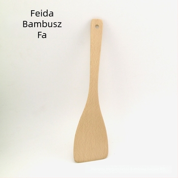 Fából készült spatula, nagy ferde, lakkozás nélküli, tapadásmentes, 32.5 × 8 cm, 60 g