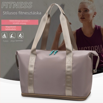 Kibővíthető fitness és utazótáska, nagy kapacitású 20–35 L, uniszex, Oxford-szövet, vállpánttal