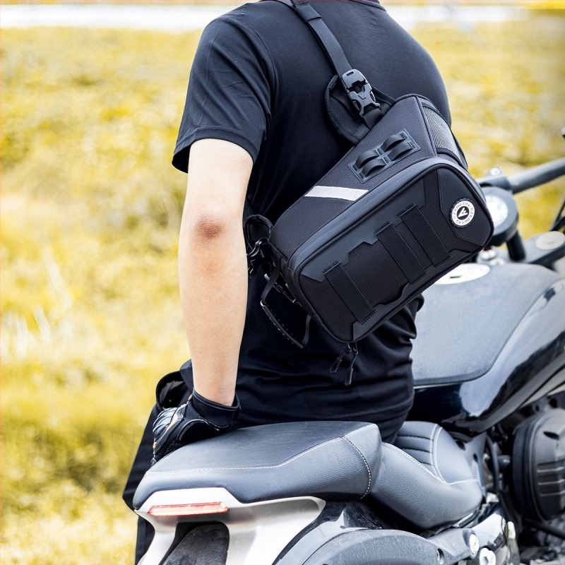 Könnyű motorkerékpár tanktáska keresztpánttal, vízálló utazótáska