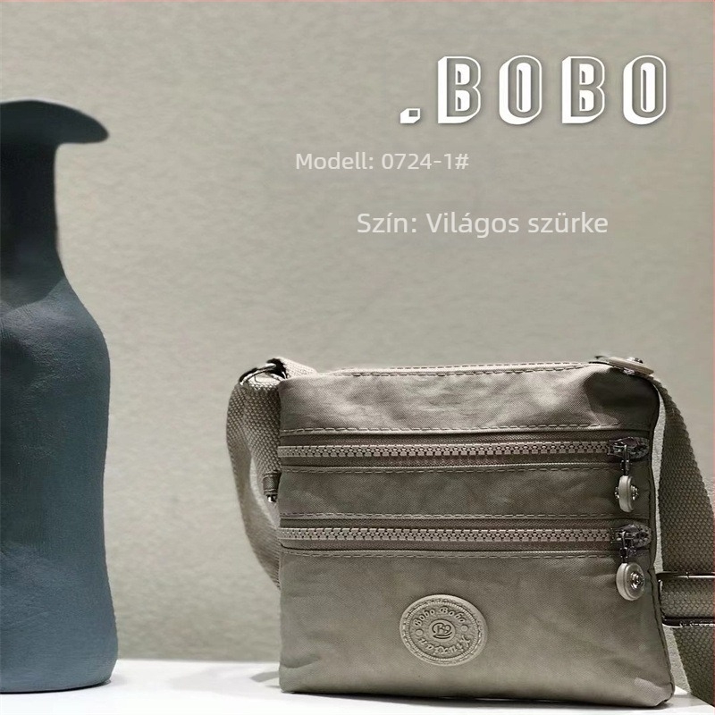 Női több rekeszes crossbody táska Oxford anyagból, vízálló, kompakt függőleges négyszögletes formájú, mindennapi használatra