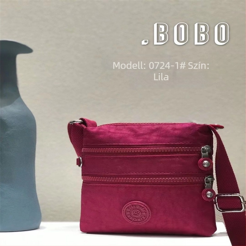 Női több rekeszes crossbody táska Oxford anyagból, vízálló, kompakt függőleges négyszögletes formájú, mindennapi használatra