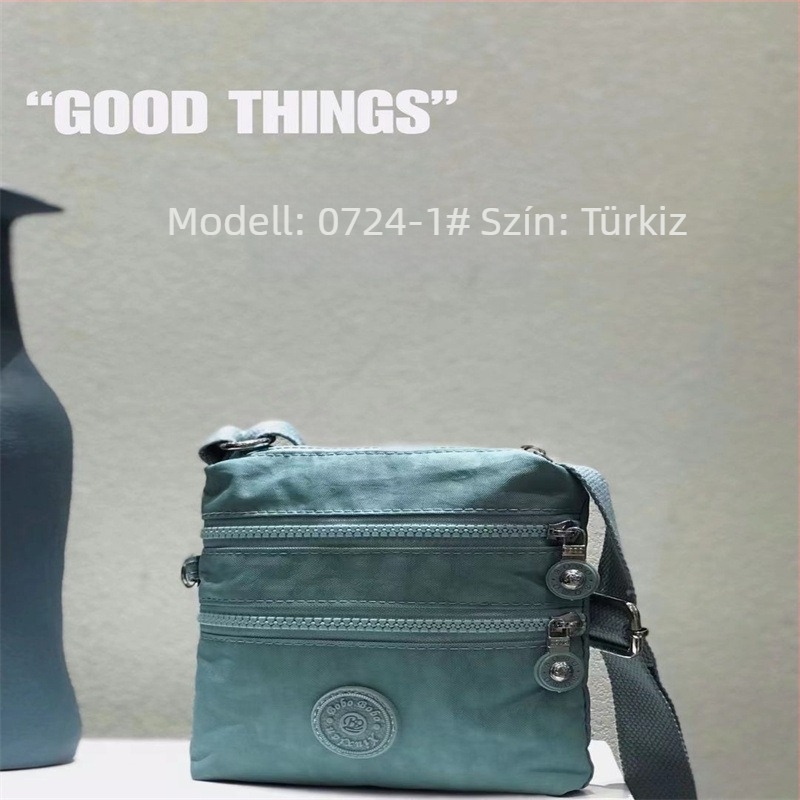 Női több rekeszes crossbody táska Oxford anyagból, vízálló, kompakt függőleges négyszögletes formájú, mindennapi használatra