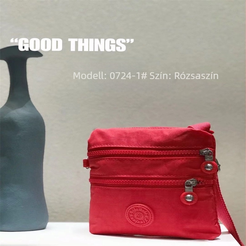 Női több rekeszes crossbody táska Oxford anyagból, vízálló, kompakt függőleges négyszögletes formájú, mindennapi használatra