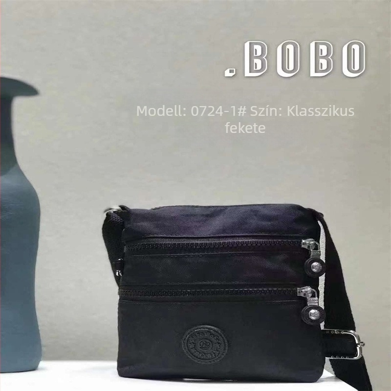 Női több rekeszes crossbody táska Oxford anyagból, vízálló, kompakt függőleges négyszögletes formájú, mindennapi használatra