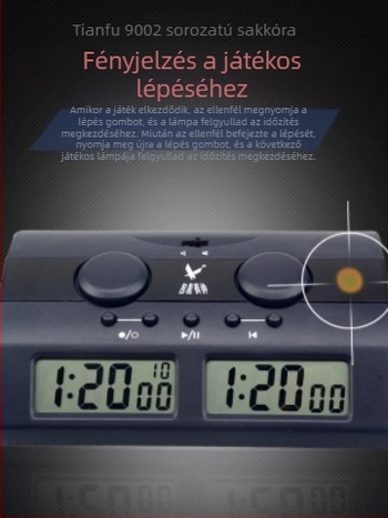 PQ9902 három az egyben digitális sakkóra kínai sakk, Go és nemzetközi sakk számára