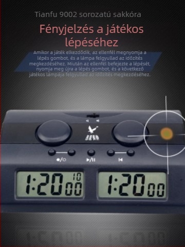 PQ9902 három az egyben digitális sakkóra kínai sakk, Go és nemzetközi sakk számára