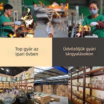 Hőálló üveg víz- és teáskanna, nagy kapacitással, gleccser mintázatú, otthoni használatra