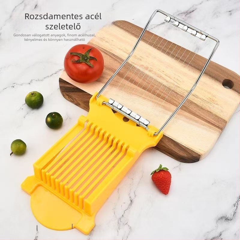 Multifunkcionális rozsdamentes acél szeletelő burgonyához, felvágottakhoz, tojásokhoz és gyümölcsökhöz