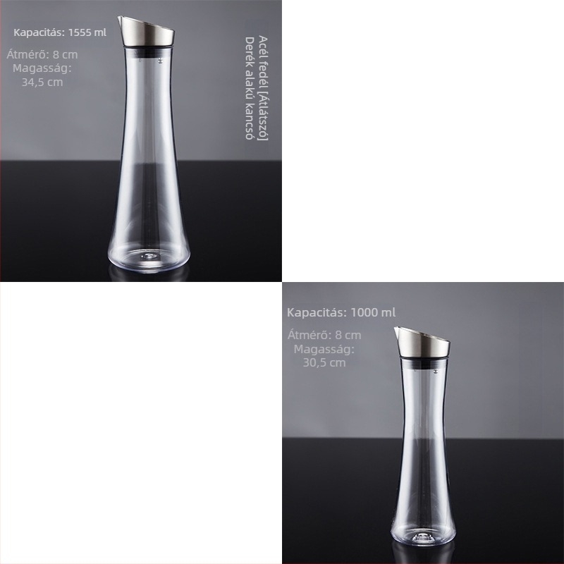 Kereskedelmi műanyag víz- és gyümölcslé kanna, PC bár kanna, akril limonádé kanna éttermek számára