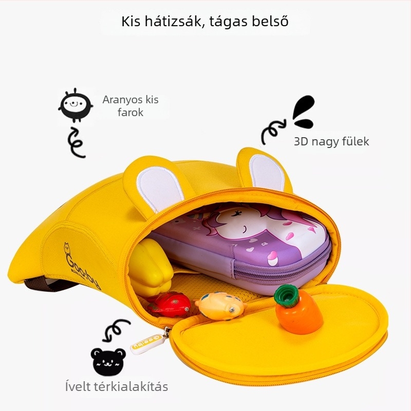 Sesame Baby Gyerek hátizsák biztonsági pórázzal, rajzolt minta, óvodába, uniszex, 0–3 éves