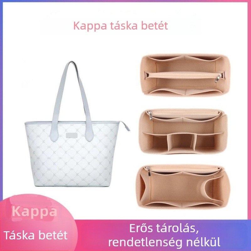 Kappa Tote táskákhoz: belső bélés-szervező, tároló zseb, ultrakönnyű formázó betét a belső részhez