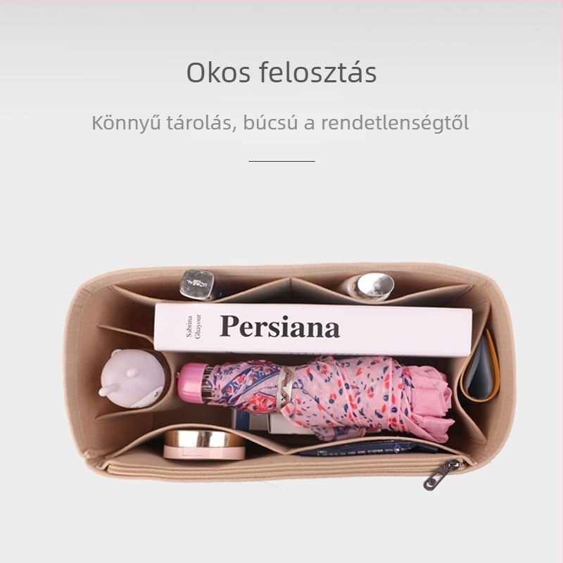 Kappa Tote táskákhoz: belső bélés-szervező, tároló zseb, ultrakönnyű formázó betét a belső részhez