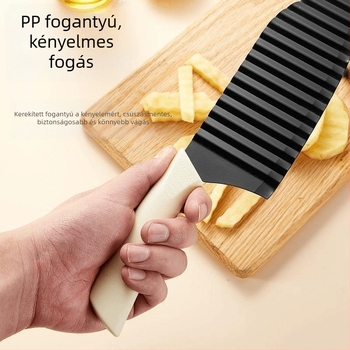 Egyszerű burgonya kés hullám alakú élével, hullám szeletelő, burgonyachips készítő eszköz, bébiétel-készítő segédeszköz