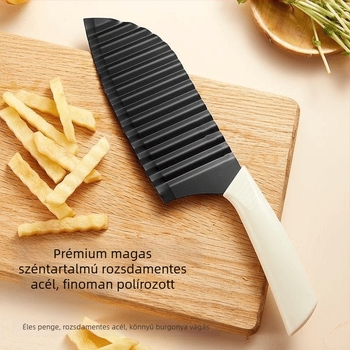 Egyszerű burgonya kés hullám alakú élével, hullám szeletelő, burgonyachips készítő eszköz, bébiétel-készítő segédeszköz