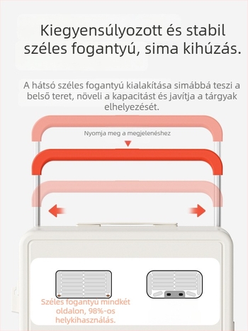 2026-os új modell széles fogantyúval, nagy kapacitású utazóbőrönd, jelszavas zár, 24–26 hüvelyk, tartós