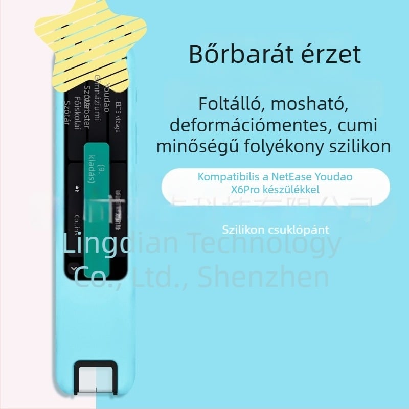 Szilikon védőtok NetEase Youdao Szótár Toll S6/X6pro – rajzfilm stílus, puha burkolat, ütésálló, nyomfogó-mentes, színek: rózsaszín, sárga, kék, egyéb