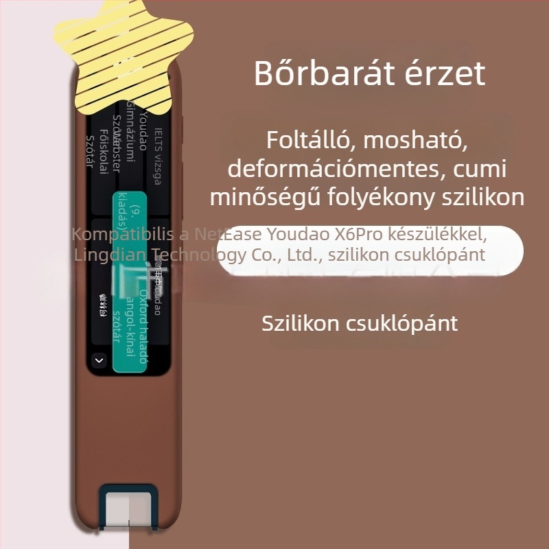 Szilikon védőtok NetEase Youdao Szótár Toll S6/X6pro – rajzfilm stílus, puha burkolat, ütésálló, nyomfogó-mentes, színek: rózsaszín, sárga, kék, egyéb