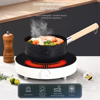 Guys Vasból Készült Nem Tapadó Tejfőző Edény és Noodle Serpenyő, Indukciós és Gáztűzhelyhez, 1 Adag