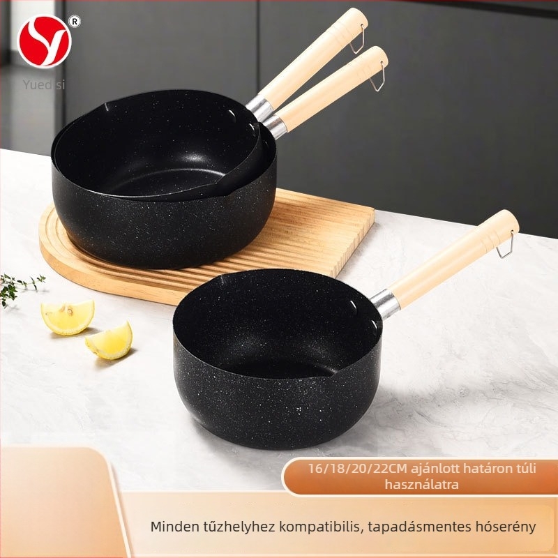 Guys Vasból Készült Nem Tapadó Tejfőző Edény és Noodle Serpenyő, Indukciós és Gáztűzhelyhez, 1 Adag