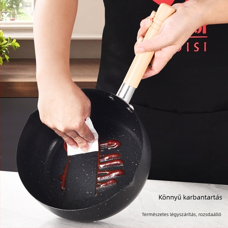 Guys Vasból Készült Nem Tapadó Tejfőző Edény és Noodle Serpenyő, Indukciós és Gáztűzhelyhez, 1 Adag
