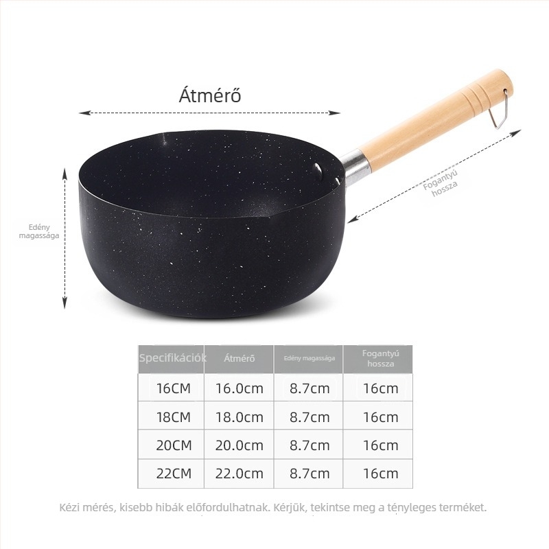 Guys Vasból Készült Nem Tapadó Tejfőző Edény és Noodle Serpenyő, Indukciós és Gáztűzhelyhez, 1 Adag