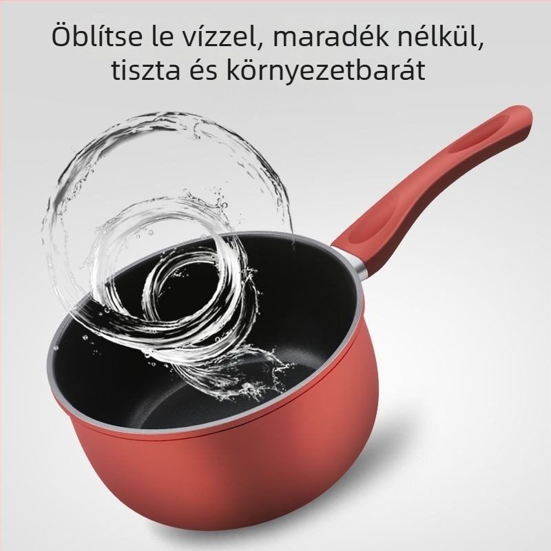Tapadásmentes bébiétel- és tejmelegítő fazék, kis méretű otthoni használatra, tej melegítésére és bébiételre, indukciós és gáztűzhelyhez egyaránt