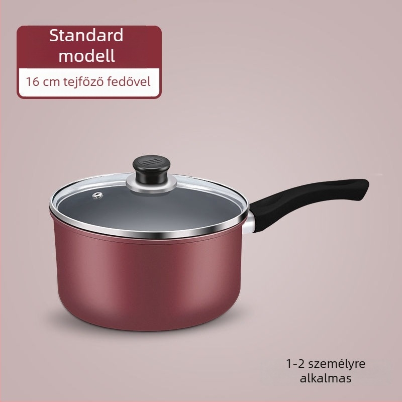 Tapadásmentes bébiétel- és tejmelegítő fazék, kis méretű otthoni használatra, tej melegítésére és bébiételre, indukciós és gáztűzhelyhez egyaránt