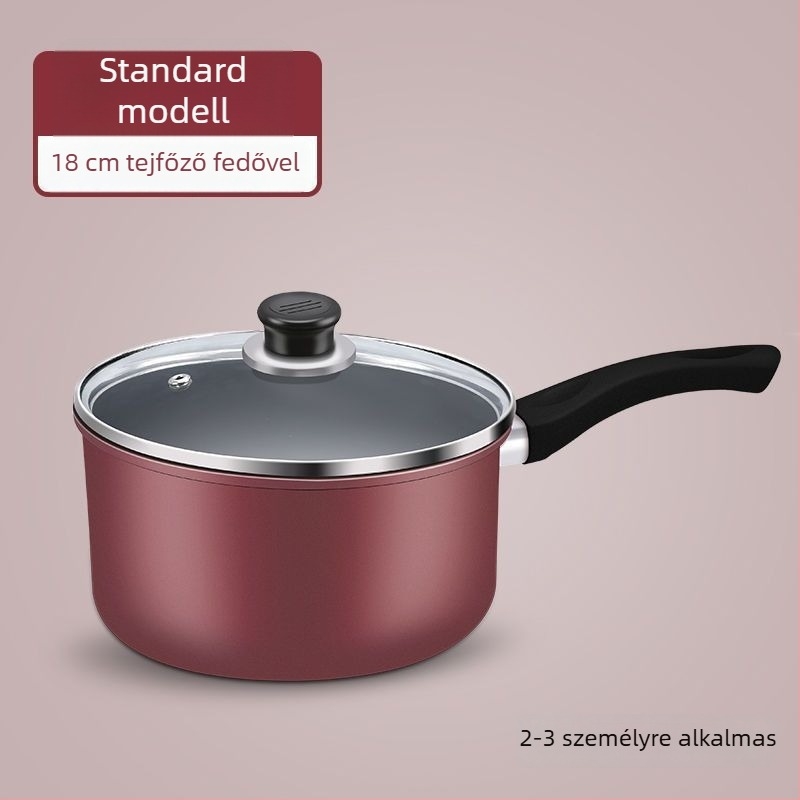 Tapadásmentes bébiétel- és tejmelegítő fazék, kis méretű otthoni használatra, tej melegítésére és bébiételre, indukciós és gáztűzhelyhez egyaránt
