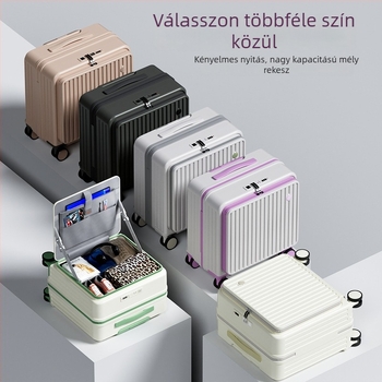 2025-ös új modell: 18 hüvelykes kézi poggyász és 20 hüvelykes utazótáska univerzális kerekekkel, könnyű ABS anyag, USB csatlakozó, vízálló, lopás elleni, poliészter bélés, általános kombinációs zár